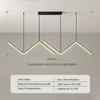 Modern LED Pendant Light For Living Room Kitchen Bar Restaurant Hanging Lamps Minimalist Long Chandelier Decor Lighting Fixtures