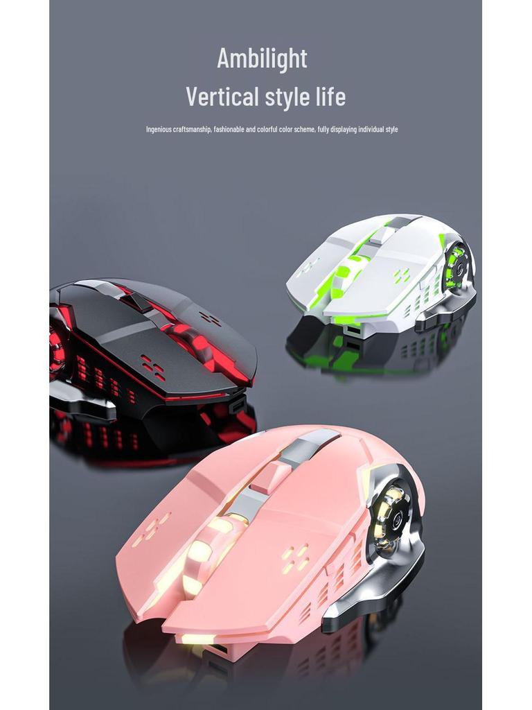 Dual-Mode Bluetooth Wireless Silent Gaming and Office Mouse