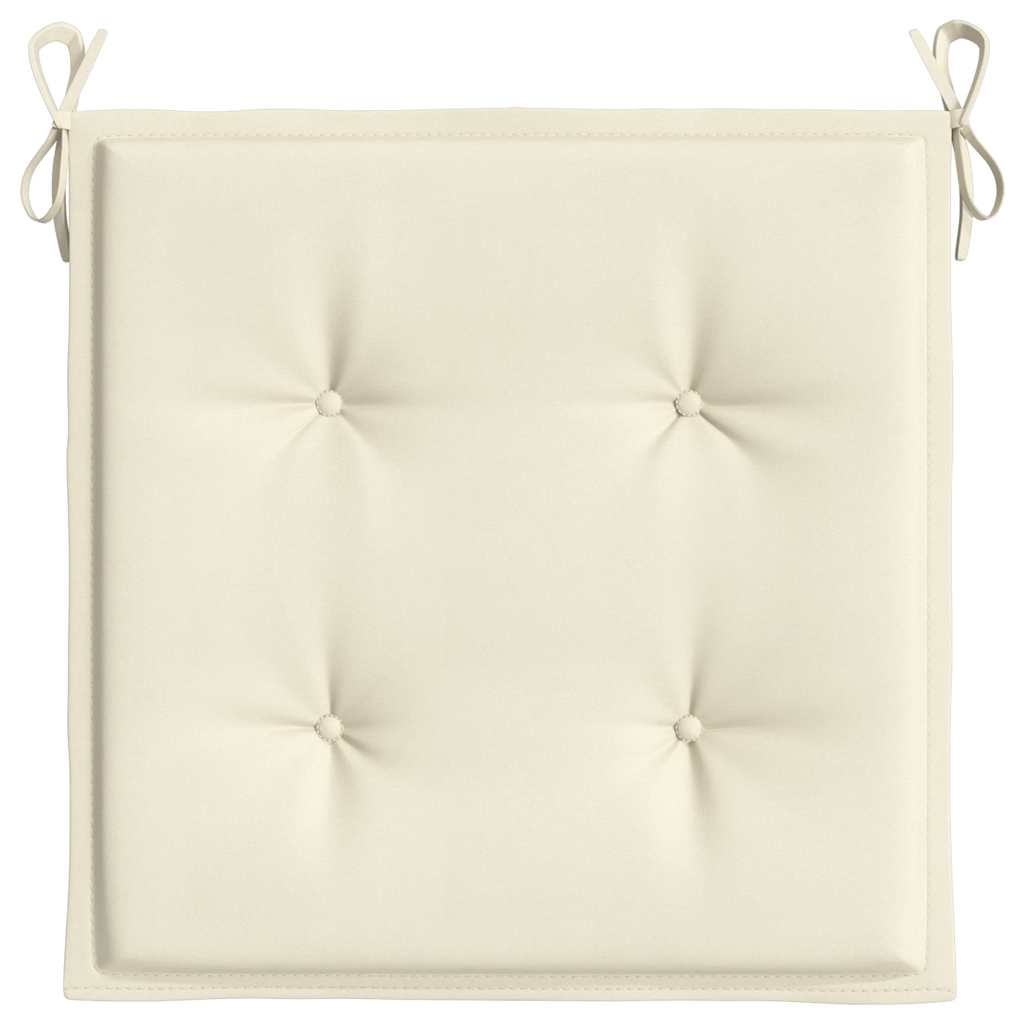 vidaXL Gartenstuhl-Kissen 6 Stk. Creme 50x50x3 cm Oxford-Gewebe