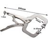 Adjustable Locking Pliers with Swivel Pad & Tenon Locator for Woodworking - Durable Steel Alloy Hand Tool for Carpentry DIY
