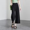 Wrinkled Casual Cropped Pants for Women