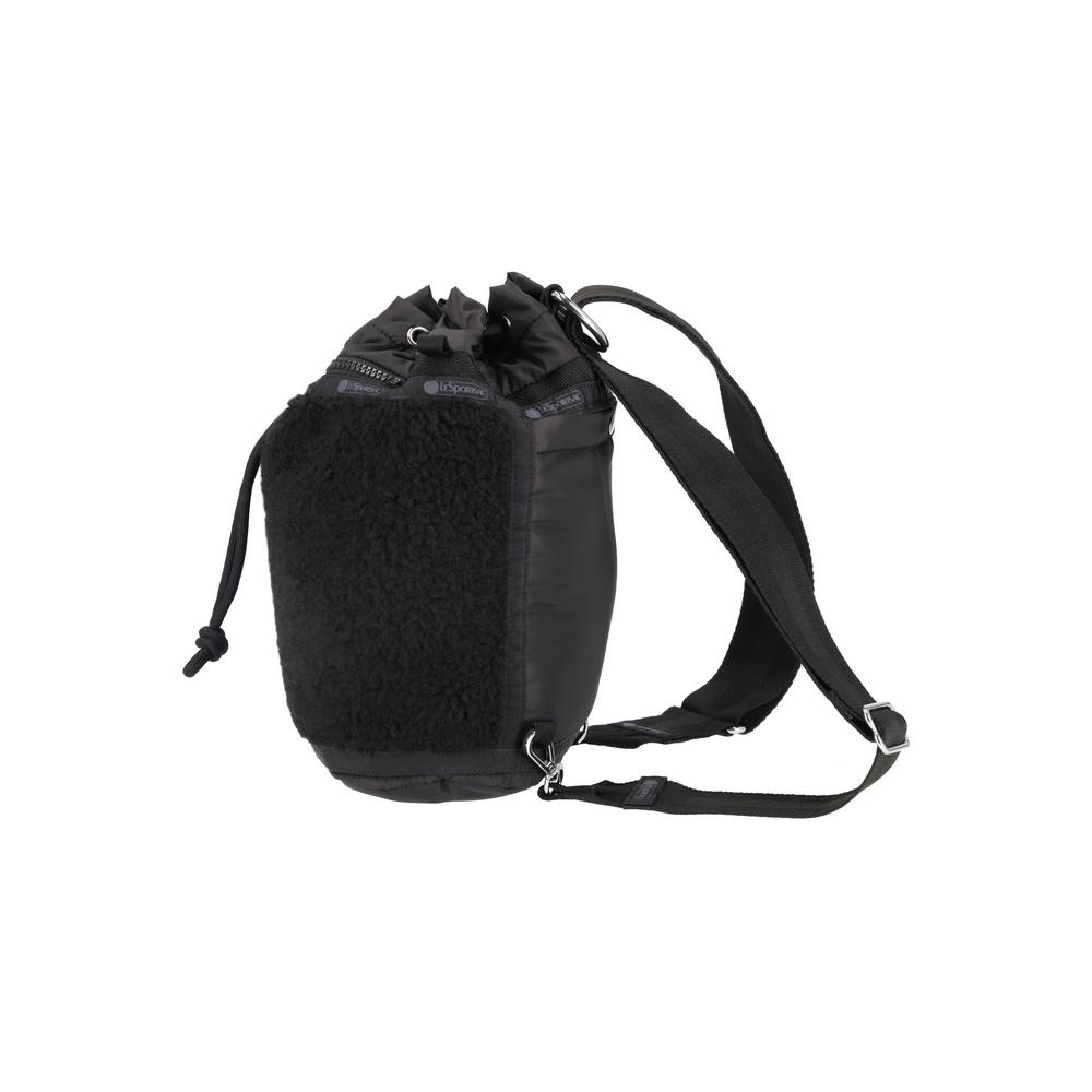 Lesportsac Black Sherpa Mini Backpack [1275.C495]