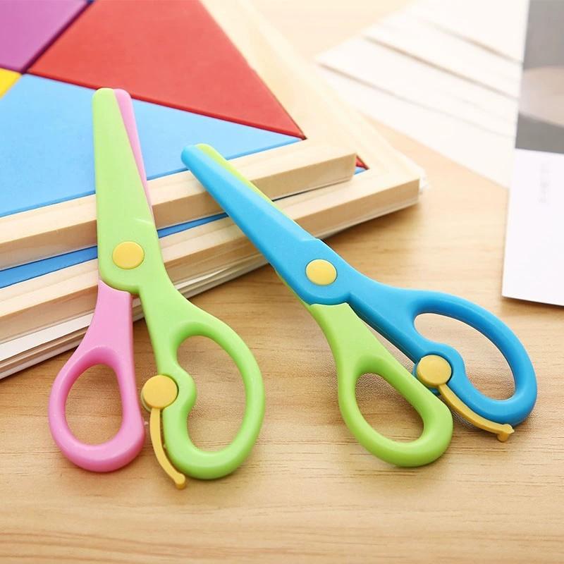 Safety Scissors, Plastic Color Scissors, Student Scissors, DIY Hand Scissors, Children's Paper Cuttings Scissors, Children's Plastic Scissors