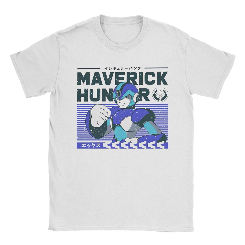 Casual Megaman X Games T-Shirt Men Cotton Short Sleeve  O-neck Summer Clothing