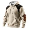 Men's Colorblock Sweatshirt Hoodie Men's Sports Large Size Casual Sweatshirt