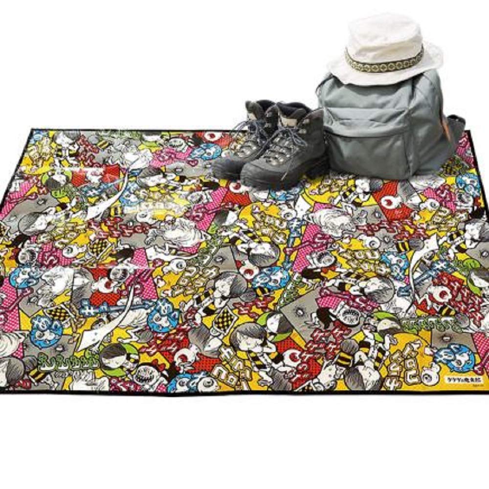 Gegege no Kitaro leisure sheet with storage comic pattern bag,