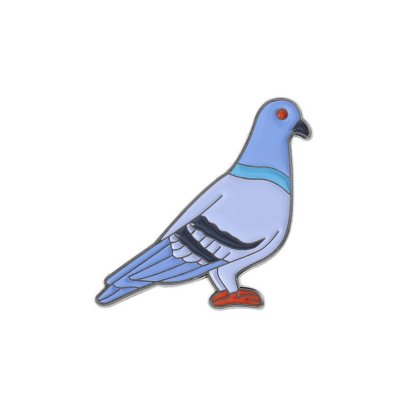 

Cartoon Peace Pigeon Enamel Pin Creative Animal Cute Birds Metal Brooch Lapel Backpack Badge Jewelry Gifts For Friends