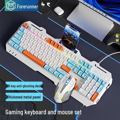 EWEADN GX90 Wired Gaming Keyboard Mouse Combo