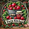 D Flat Printing Pc Strawberry Kitchen Decoration Easy To Hang Home Decoration Office Decoration Living Room Decoration
