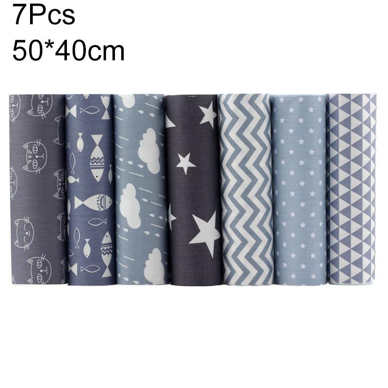 6/7/8 Stück Patchworkstoff 25x25cm Köperbindung DIY Bedruckt 40x50cm Baumwollstoff Quilt- Nähmaterial Bündel