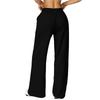 Women's Outdoor Running Casual Sports Sweatpants Elastic Waistband Loose Fit Full Length Athletic Pants with Side Pockets