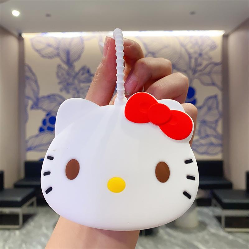 Cartoon Change Bag Keychain Cute Silicone Change Bag Mini Bag Children's Wallet Doll Machine Toy Gift