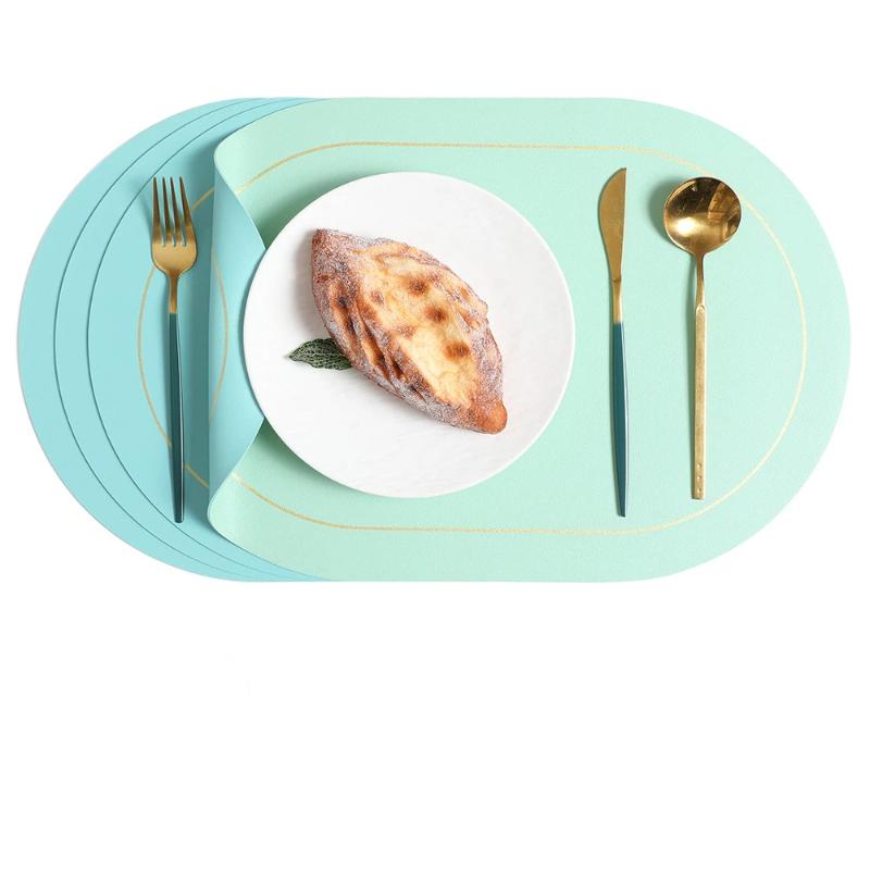 Zweiseitige Tischsets Nordischer Stil Küchen-Esszimmer-Dekor Wasserdicht Fleckenabweisend Platzsets Geschirrunterlage