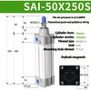 Air Cylinder SAI50 SAI63 Standard Double Acting Pneumatic Cylinder SAI50X100S SAI63X200S SAI50X150S SAI63X300S SAI50X75S 400 500