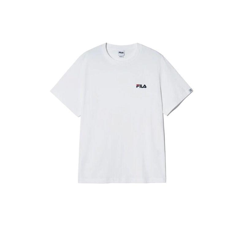 New FILA T Shirts Unisex Gray White OWH FS2RSH2101X-OWH