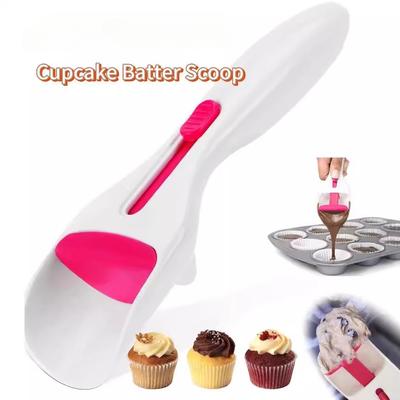 Cuchara Dispensadora de Masa para Pastel Cuchara Dispensadora de Pasta de Harina Cuchara para Magdalenas DIY Dispensador de Masa Herramientas para Hornear Accesorios de Cocina