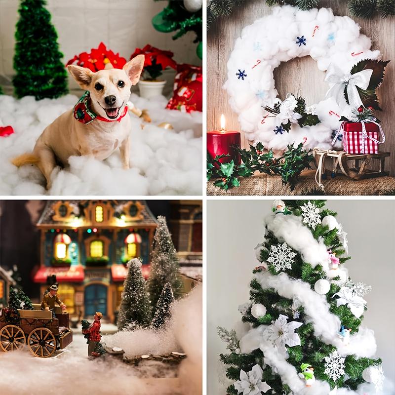 Christmas Atmosphere Simulated White Snow Shopping Mall Decoration Hotel Cotton Scene Decoration