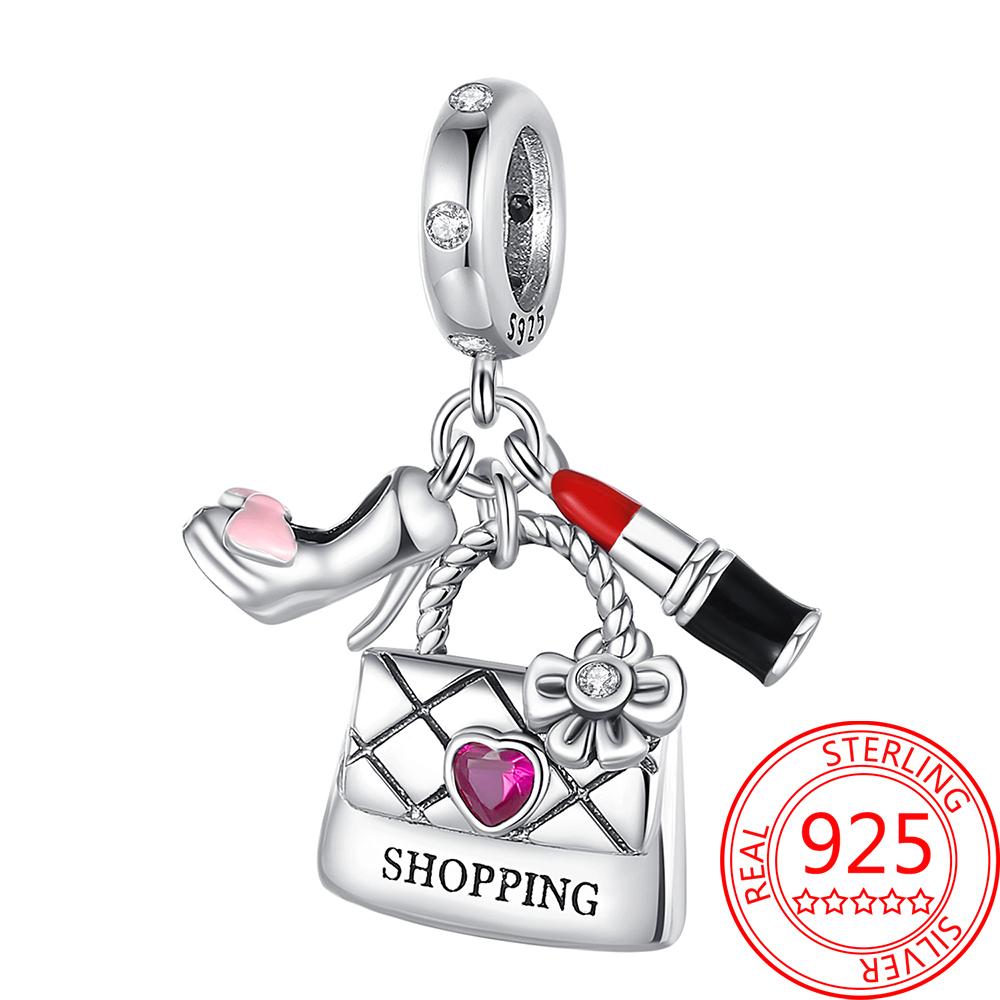 Copper Shining Roller Skates And List Of Musical Symbols Charm Fit Bracelet Necklaces Women'S Jewelry Gift