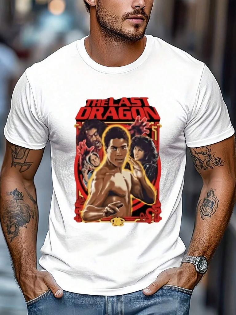 Happy Valentine'S Day Unisex's The Last Dragon Bruce Leroy 80's Movie Round Neck Casual T-Shirt