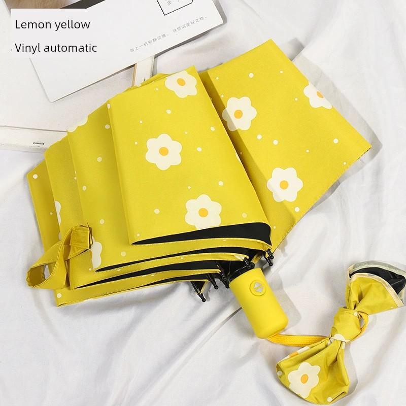 Fully Automatic Umbrella for Both Sunny and Rainy Weather, Women's Sun Umbrella, Sun Protection, Uv Protection, Double-Layer, High Aesthetic Value