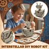 DIY Wooden Robot Model Kit Educational Mechanical Toy Assembly Science STEM Project for Kids and Adults Creative Building Activity