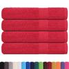 VidaXL Serviettes 4 pcs rouge 100x200 cm 360 g/m² 100% coton, serviette de plage, serviette d'invité, grande serviette de 136939