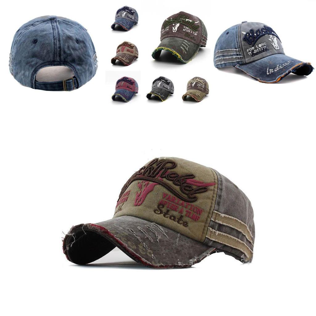 Vintage Distressed Denim Baseball Cap For Men And Women Durable And Stylish Hat