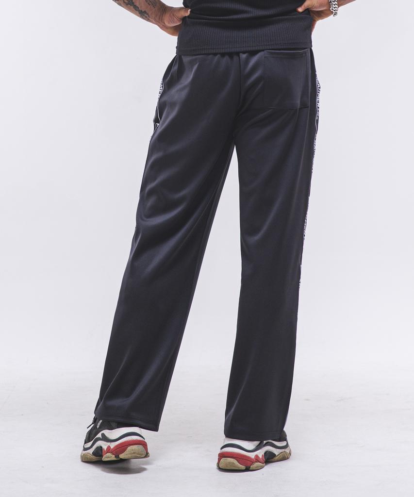 Pijikeolgameoncheu P2454 Lettering Line Jersey Pants [Black]