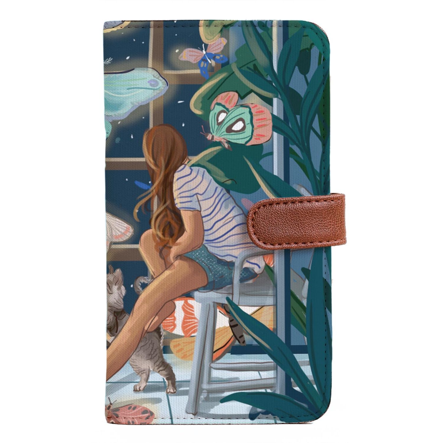 

Passport Wallet for Women | Vegan Leather Bi-Fold Long Wallet & Travel Purse | Christmas Gift for Her, Secret Santa Gifts for Women