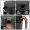1000ml Capacity Vacuum Insulated Tea Pot Stainless Steel Thermal Beverage Pitcher  Office Use