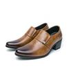 Herren Mokassins Leder Business Höhe Steigernd Formell Herren Oxford Schuhe Slip On Freizeit Schuhe Männlich Business Hochzeit Party