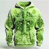 Kreuzmuster Herren Retro Hoodies Herbst Winter Langarm 3D Druck Street Man Kapuzenpullover 5XL Große Größe Lässiger Hoodie