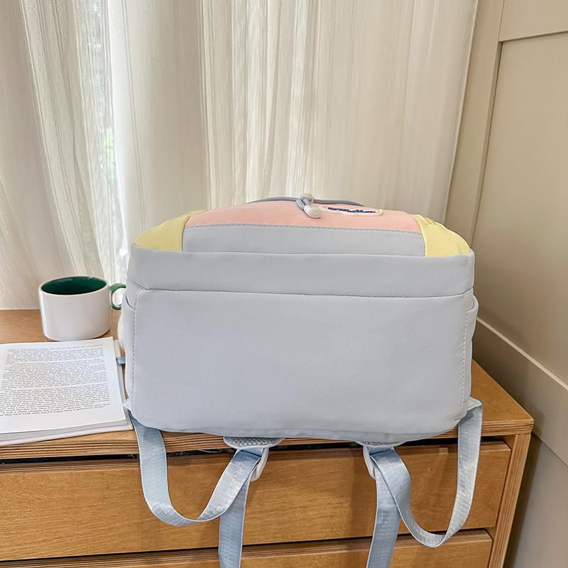 Kontrastfarbige Nähte Studenten-Schultasche Damen Leichter Reise-Rucksack