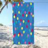 Modern Boho Colorful Print Beach Towel Abstract Paint Splash Geometric Towel Soft Absorbent Quick Dry Towel