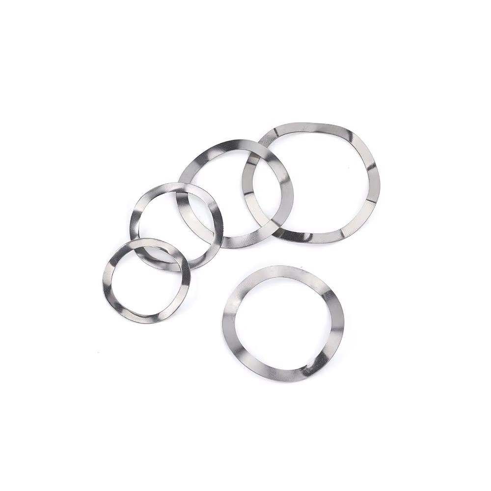 M3 M4 M5 M6 M8 M10 M12 M14 M16 M19 ~M51 Wave Washer 304 Stainless Steel Bearing Shafts Three Wave Crest Type Spring Washer