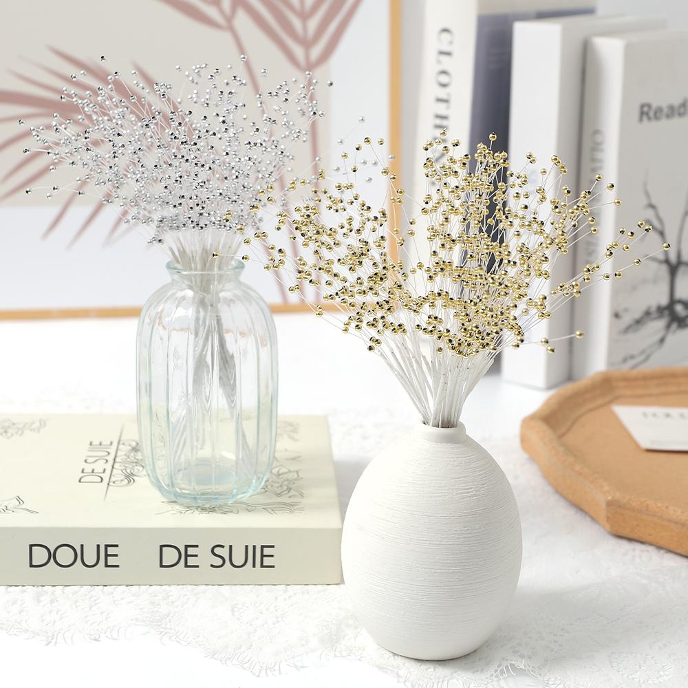 10Pcs/Bundle Bridal Wedding Pearl Bouquet Party Decoration Pearl String Bead Wreath Party Photography Prop Decor DIY Accessories