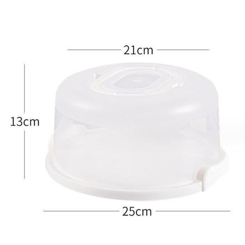 Convenient Cake Carrier Portable Buckle PP Cake Box Baking Packaging Box with Handle Handy Cupcake Holder Tray Cake Packaging