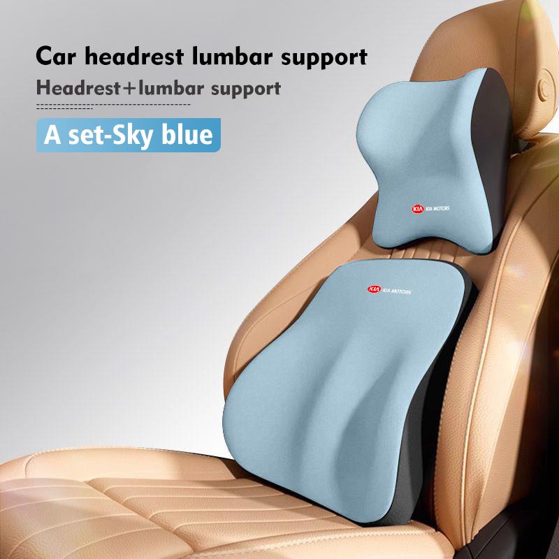 BBEI1 For KIA Car Seat Headrest Neck Pillow Memory Foam Cushion Protect Cover Accessories Cerato Soul Venga Forte Spectra Sedona Niro