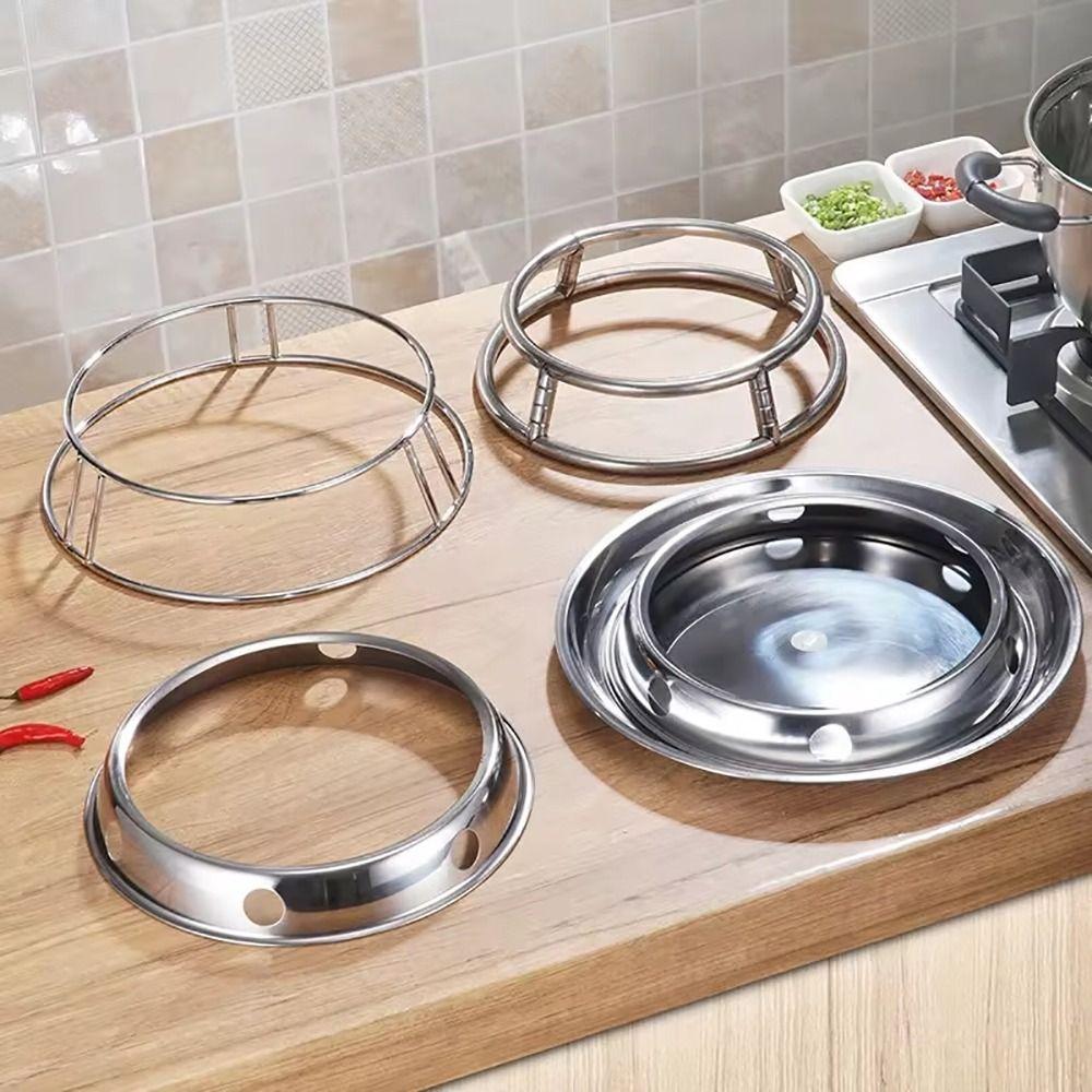 1ks kuchyňských potřeb Podložka na nádobí s kulatým dnem Ring Odolný stojan na wok