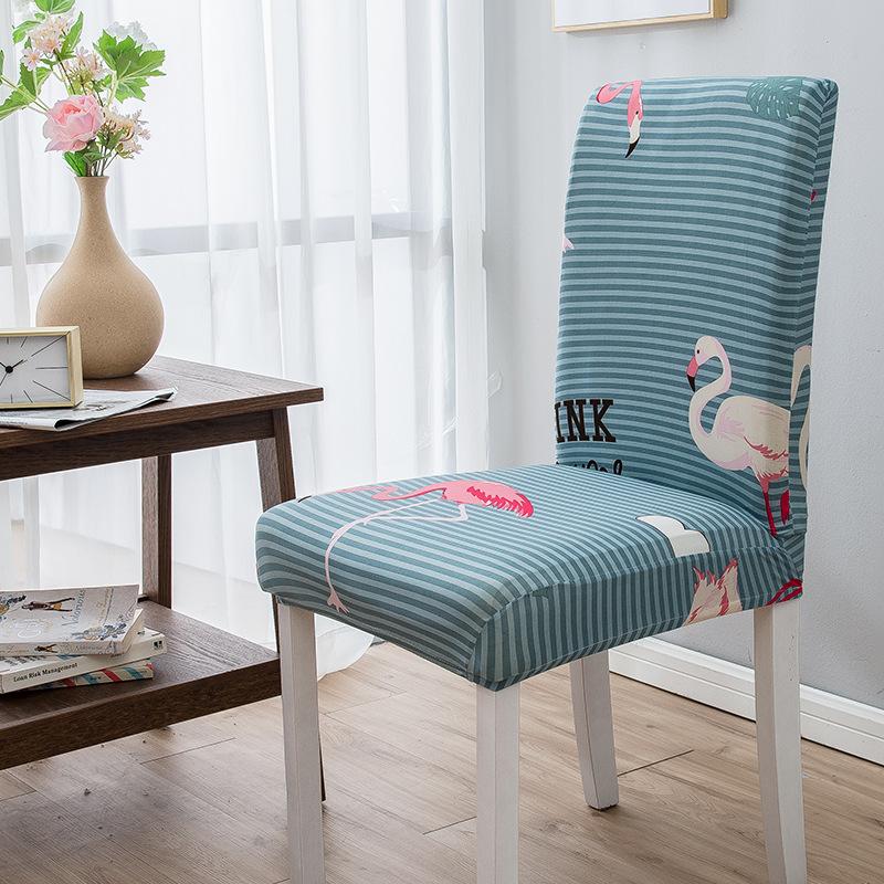 High Elastic Household Chair Cover One-piece Dining Table Chair Cover Chair Cover Fabric Four Seasons