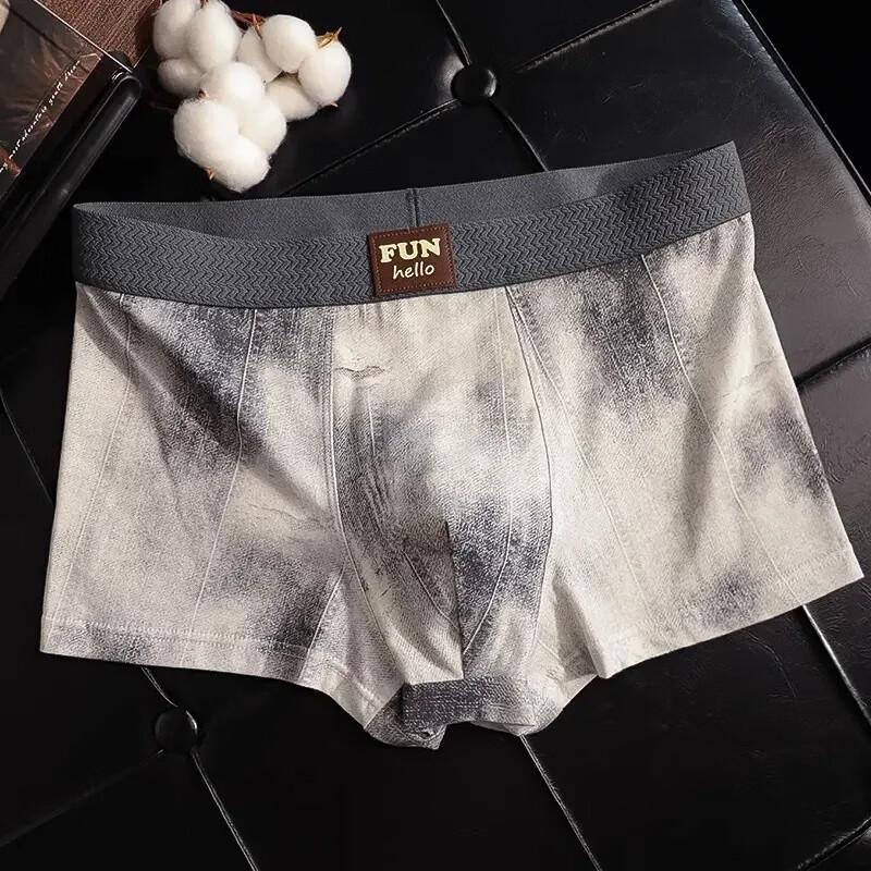 FitonTon Men's Antibacterial Cotton Boxer Briefs