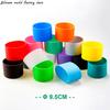 SW 16 Colors 9.5CM Silicone Cup Sleeve Heat Insulated 95MM Stripes Non-slip Wraps Glass Cup Sleeve Water Bottle Kettle Cover