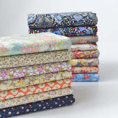 Classics Pastoral Floral Poplin Cotton Fabric DIY Children's Wear Cloth Make Bedding Quilt Decoration Home Sewing Cloth