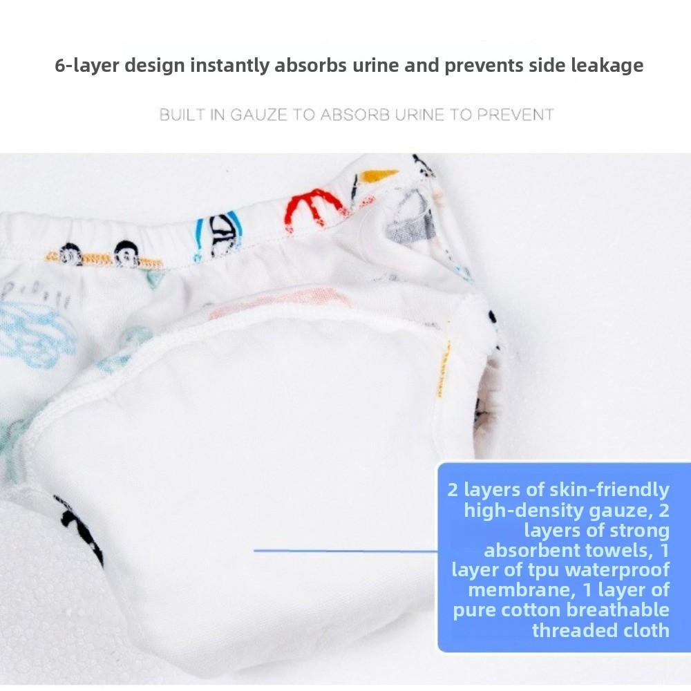 Cotton Baby Training Pants Waterproof Diaper Pants Soft Baby Diapering  for Boys Girls