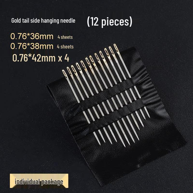 

Легковдеваемые швейные иглы для пожилых и слабовидящих - Идеально подходят для квилтов, поставляются с коробкой для игл и ниток