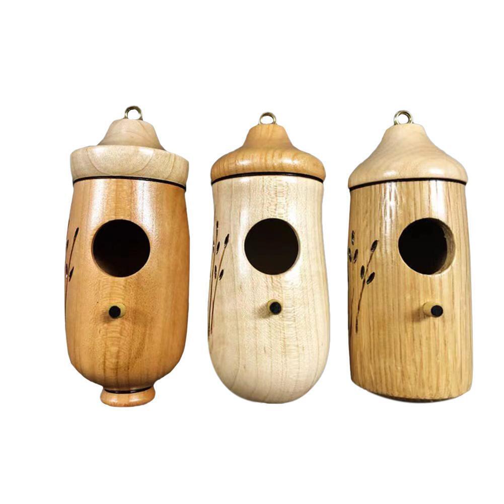 1 Pc Hummingbird House for Outside Hanging & Nesting, Wooden Birdhouse