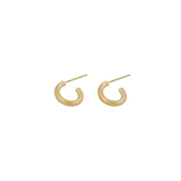 Oval Hoop Earring S (18K Gold Plated)