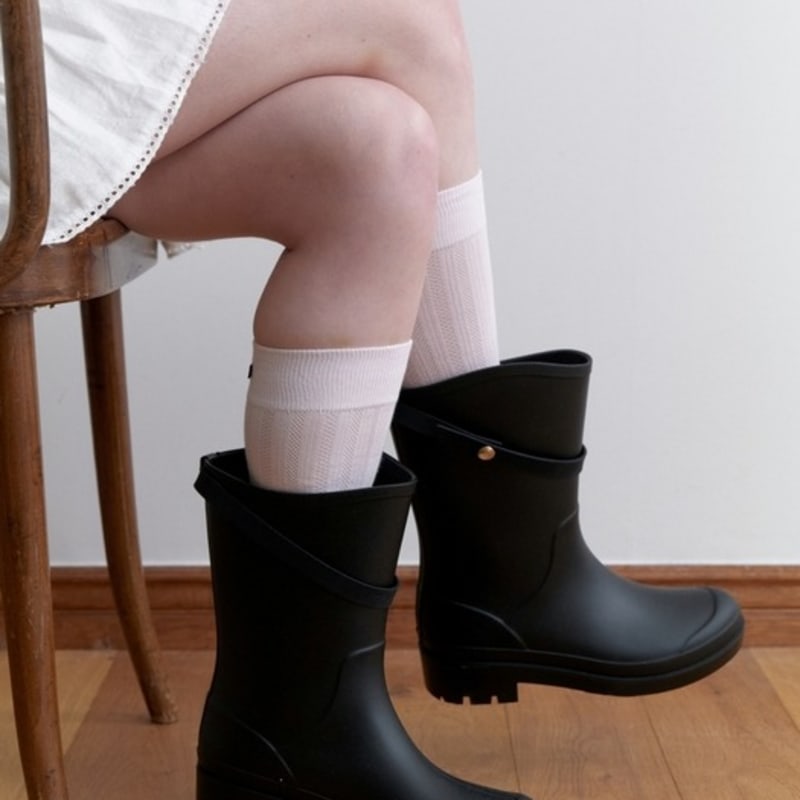 LOVE ME MONSTER Stripe Eyelet Long Socks_3COL (L251MSC010)