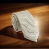 Fashion White 3D Wavy Striped Tie Jacquard Weave Slim 6CM Width Necktie Designer Mens and Women Ties