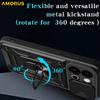 AMORUS For OnePlus 13s 5G/13T 5G Case Kickstand PC+TPU Phone Cover with Camera Lens Slider
